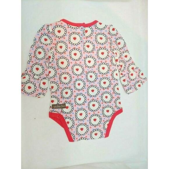 NEW Matilda Jane By Heart Pink BodySuit Long Sleeve Shirt Size 3-6 months - Picture 3 of 6